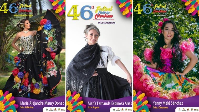 Estas son las candidatas para el Reinado Nacional del Folclor 2018