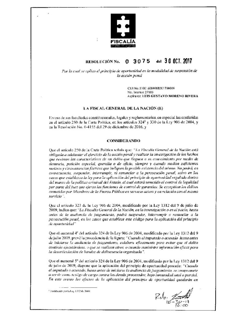 Dos tolimenses están en lista de delatados por exfiscal Anticorrupción Gustavo Moreno Dos tolimenses están en lista de delatados por exfiscal Anticorrupción Gustavo Moreno