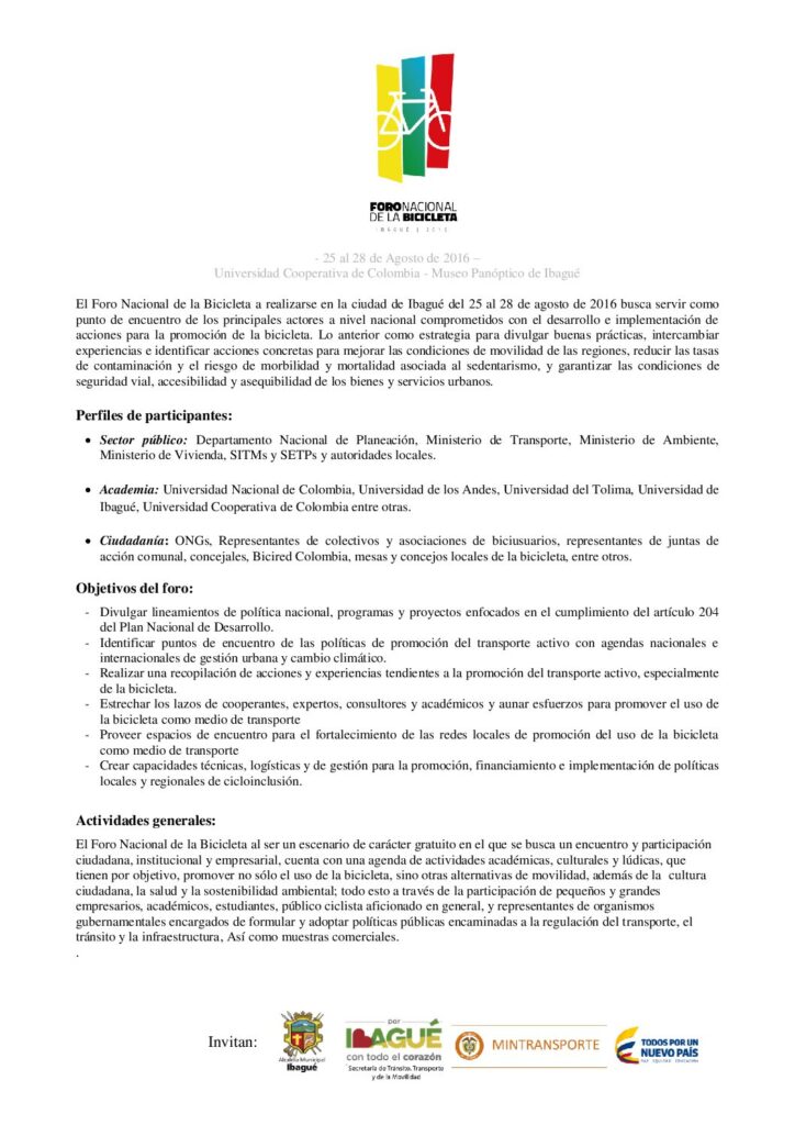 Prepárese para asistir este viernes al paseo en bicicleta nocturno en Ibagué Prepárese para asistir este viernes al paseo en bicicleta nocturno en Ibagué