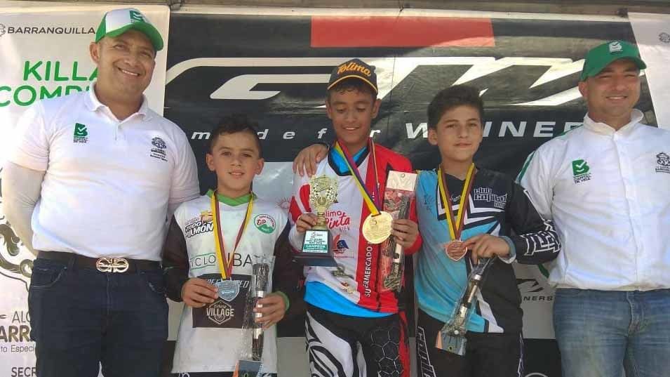 Con solo 11 años, el tolimense Sebastián Aldana se convirtió en campeón nacional de BMX