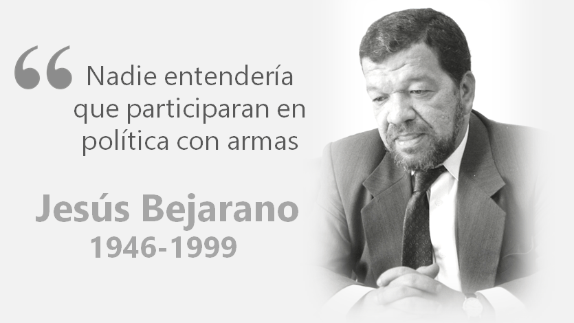 Las vigentes reflexiones de paz de «Chucho» Bejarano, 17 años después de su asesinato Las vigentes reflexiones de paz de «Chucho» Bejarano, 17 años después de su asesinato