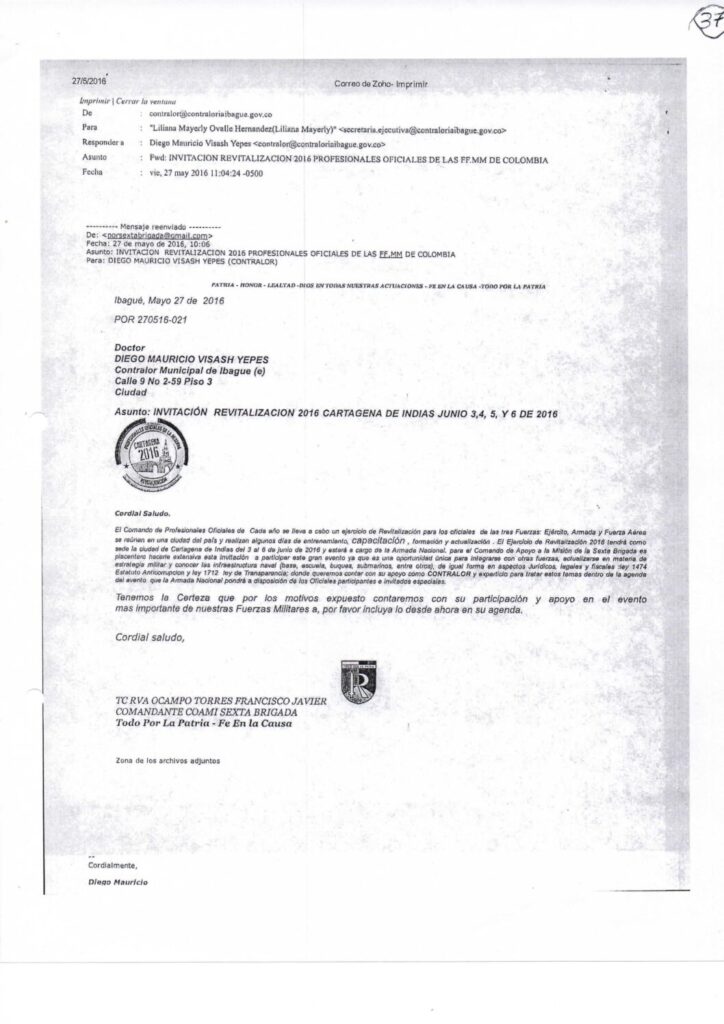 Contralor (e) de Ibagué tuvo que devolver $4 millones de un viaje que no tenía que ver con sus funciones Contralor (e) de Ibagué tuvo que devolver $4 millones de un viaje que no tenía que ver con sus funciones