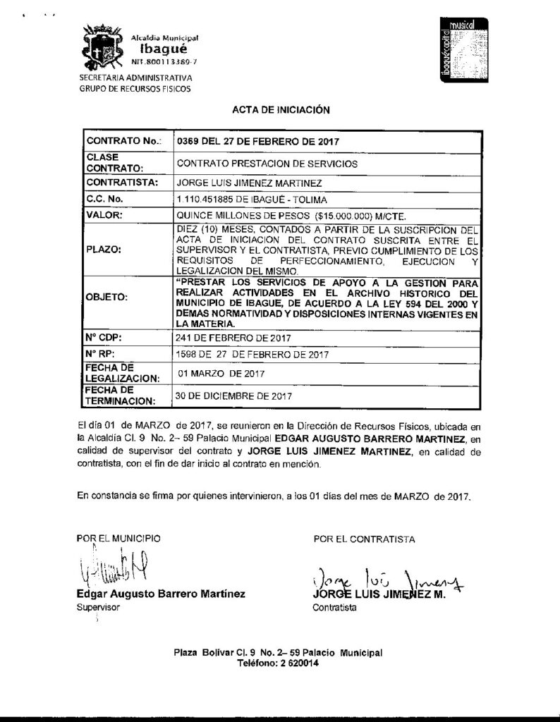 Contratista de la Alcaldía de Ibagué recogió firmas para el candidato Gustavo Petro Contratista de la Alcaldía de Ibagué recogió firmas para el candidato Gustavo Petro