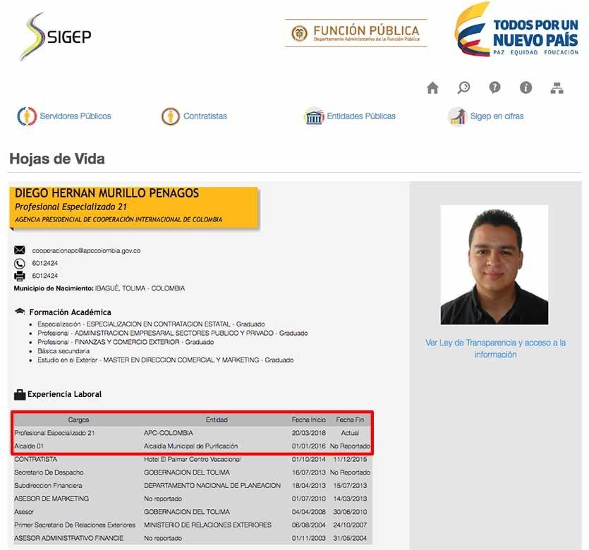 El Alcalde de Purificación que renunció por problemas familiares consiguió nuevo empleo en Bogotá El Alcalde de Purificación que renunció por problemas familiares consiguió nuevo empleo en Bogotá