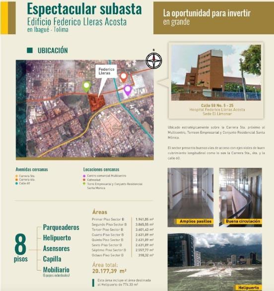 Suspendida por un mes venta de la sede El Limonar del Hospital Federico Lleras