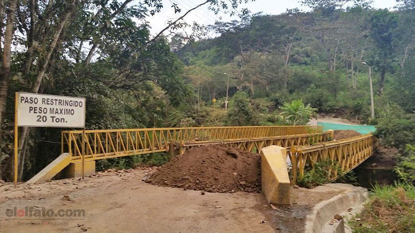 Serios daños provocan cierre del puente de El Totumo Serios daños provocan cierre del puente de El Totumo
