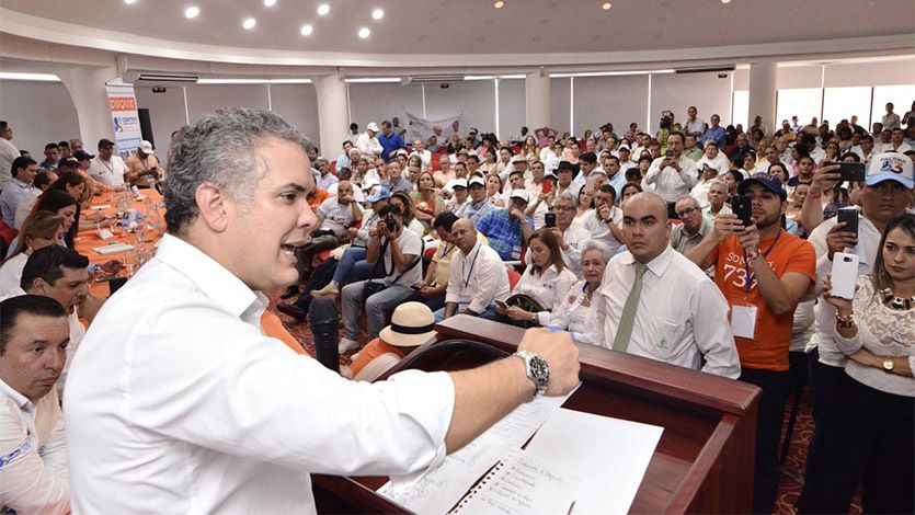 Uribe estuvo en Ibagué promoviendo a su candidato presidencial Iván Duque Uribe estuvo en Ibagué promoviendo a su candidato presidencial Iván Duque