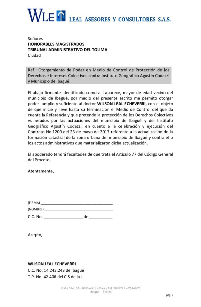 Interpondrán acción popular para frenar desmesurado cobro del predial en Ibagué Interpondrán acción popular para frenar desmesurado cobro del predial en Ibagué