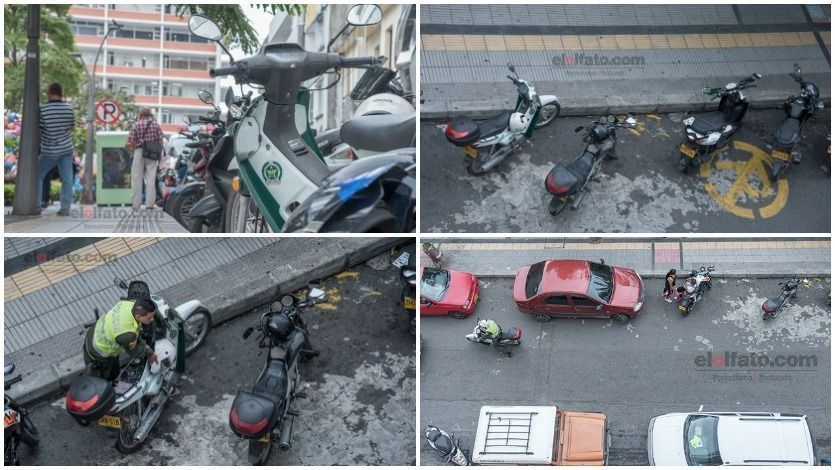 ¡El colmo! Hasta los policías dan mal ejemplo y estacionan en sitios prohibidos ¡El colmo! Hasta los policías dan mal ejemplo y estacionan en sitios prohibidos