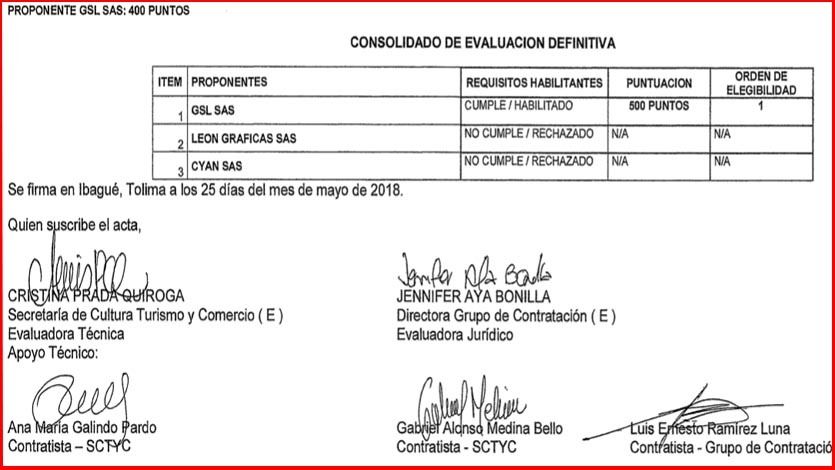 GSL sería el ganador del contrato de las fiestas de junio en Ibagué GSL sería el ganador del contrato de las fiestas de junio en Ibagué