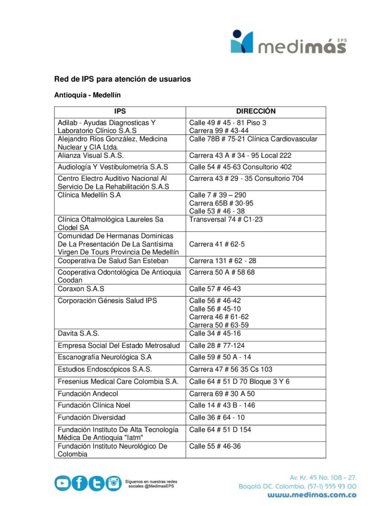 Usuarios de Medimás en el Tolima ya no volverán a ser atendidos en clínica Esimed Usuarios de Medimás en el Tolima ya no volverán a ser atendidos en clínica Esimed