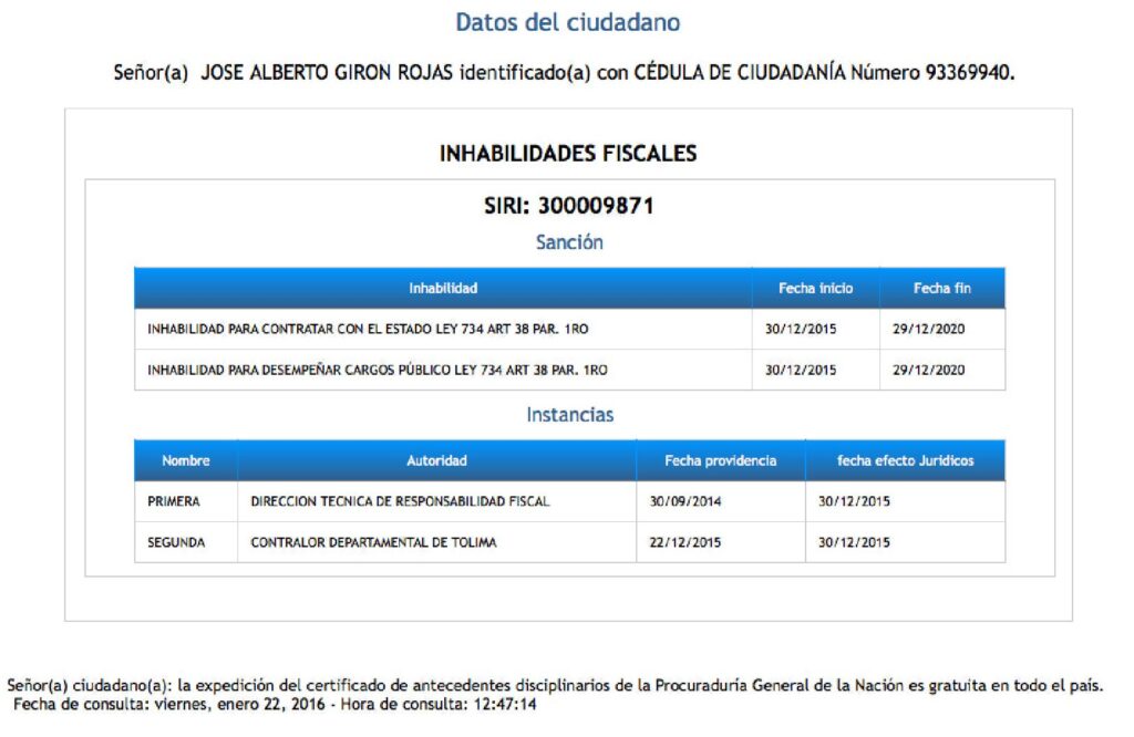 Posesionaron al gerente del Ibal y estaba inhabilitado Posesionaron al gerente del Ibal y estaba inhabilitado