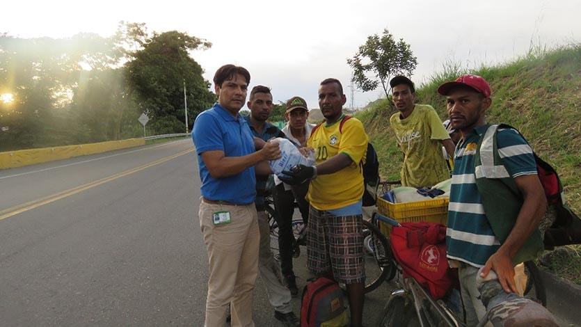 Venezolanos llegaron a Ibagué en bicicleta y viajarán hasta Perú Venezolanos llegaron a Ibagué en bicicleta y viajarán hasta Perú