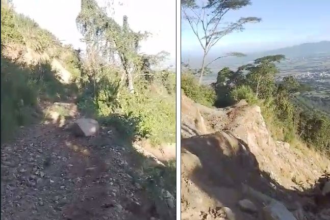 Derrumbe en la antigua vía a China Alta tiene afectados desde hace un año a habitantes del sector Derrumbe en la antigua vía a China Alta tiene afectados desde hace un año a habitantes del sector