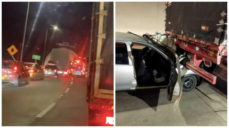 Reportan otro accidente de tránsito en el túnel Los Venados entre Cajamarca y Calarcá Reportan otro accidente de tránsito en el túnel Los Venados entre Cajamarca y Calarcá