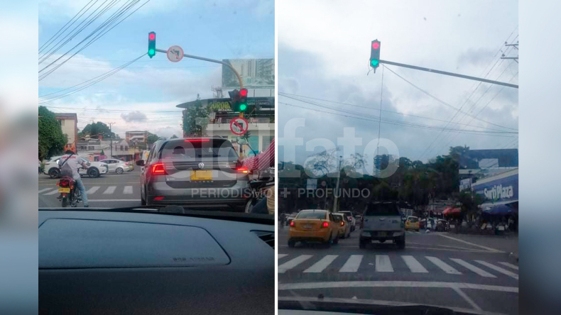 Se adelantó la navidad en Ibagué: semáforos ya presentan problemas de iluminación Se adelantó la navidad en Ibagué: semáforos ya presentan problemas de iluminación