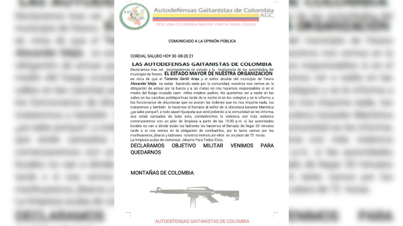 Desmienten panfleto que anunciaba ‘limpieza social’ en Fresno Desmienten panfleto que anunciaba ‘limpieza social’ en Fresno