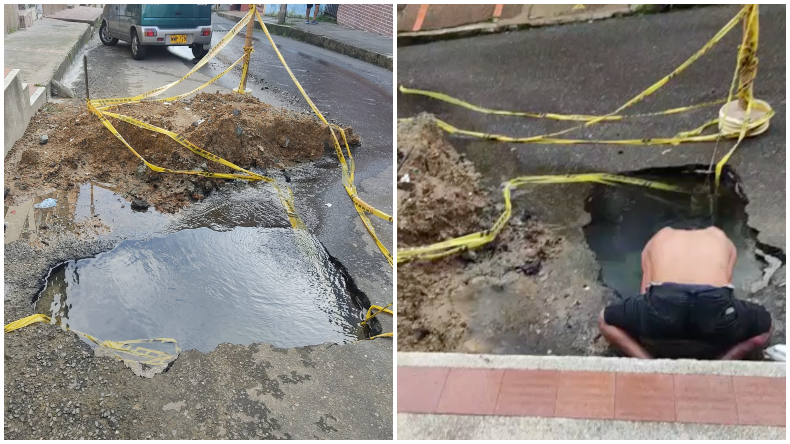 Lo que empezó con una fuga de agua acabó con una piscina pública en el centro de Ibagué, denuncian ciudadanos Lo que empezó con una fuga de agua acabó con una piscina pública en el centro de Ibagué, denuncian ciudadanos