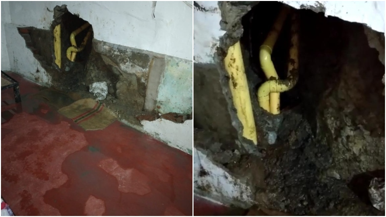 Desespero en el barrio San Pedro Alejandrino por rebosamiento de aguas residuales en las viviendas