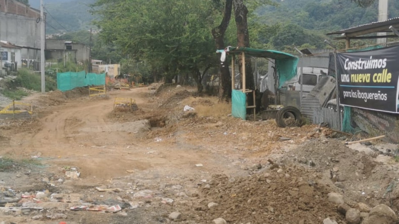 Obras de la calle 103 se encuentran paralizadas porque la Escombrera Municipal no puede recibir desechos