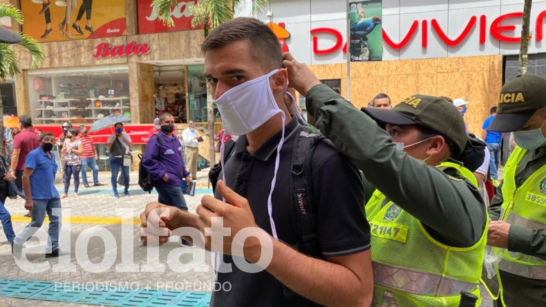 Iniciaron operativos en Ibagué para multar a quien no cumpla con medidas de bioseguridad Iniciaron operativos en Ibagué para multar a quien no cumpla con medidas de bioseguridad