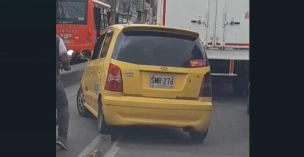 Vea cómo los taxistas transitan por los bicicarriles en Ibagué