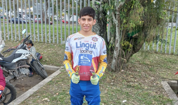 Matías Rada, tercer mejor bicicrosista nacional de 2022 en categoría Novatos