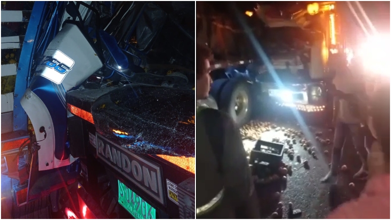 Fuerte choque entre dos vehículos de carga en la variante de Ibagué Fuerte choque entre dos vehículos de carga en la variante de Ibagué