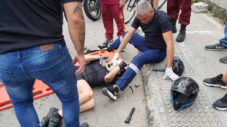 Sentí cuando el camión me pasó por las piernas luego de embestirme: ciclista de Ibagué Sentí cuando el camión me pasó por las piernas luego de embestirme: ciclista de Ibagué