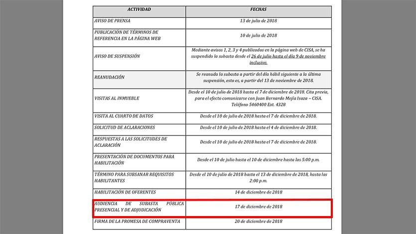 Venta de la sede El Limonar se realizará el 17 de diciembre por medio de subasta pública Venta de la sede El Limonar se realizará el 17 de diciembre por medio de subasta pública