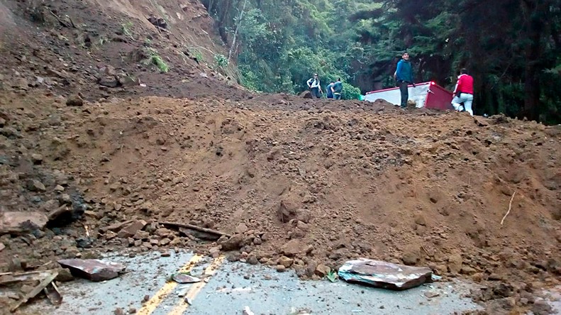 Nuevo cierre de la vía Cajamarca – La Línea por riesgo de derrumbes Nuevo cierre de la vía Cajamarca – La Línea por riesgo de derrumbes