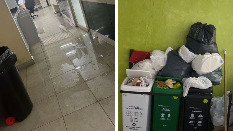 En medio de inundaciones y con basuras estarían trabajando funcionarios de la Gobernación del Tolima En medio de inundaciones y con basuras estarían trabajando funcionarios de la Gobernación del Tolima