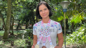 Elizabeth Vivas, la profe que representó a Colombia en atletismo