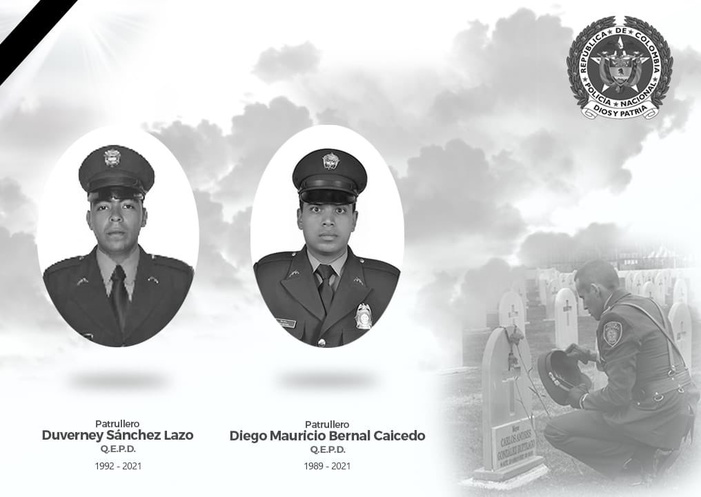 Dos jóvenes, de 16 y 20 años, serían los autores del asesinato de dos policías en Ibagué