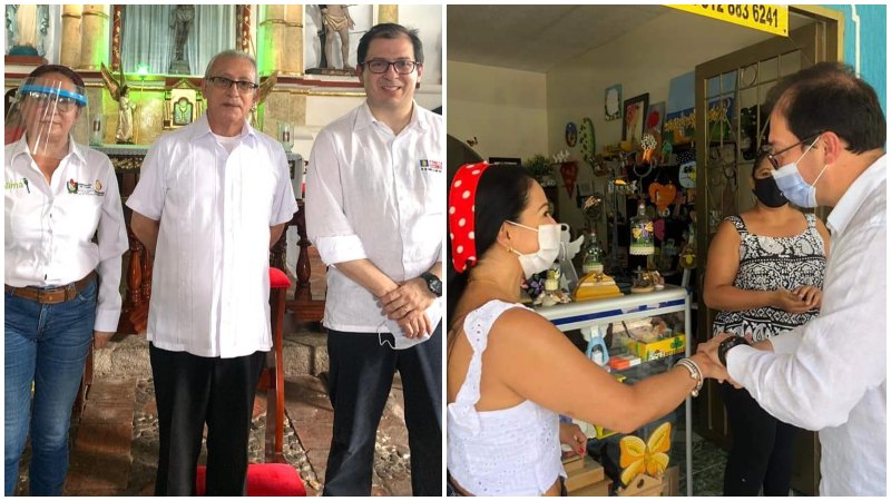 Fiscal estuvo en dos municipios turísticos del Tolima: observó artesanías, visitó iglesias y repartió abrazos Fiscal estuvo en dos municipios turísticos del Tolima: observó artesanías, visitó iglesias y repartió abrazos