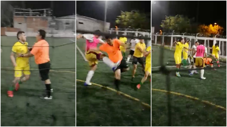 Desadaptados golpearon brutalmente a un árbitro en canchas sintéticas de Ibagué Desadaptados golpearon brutalmente a un árbitro en canchas sintéticas de Ibagué