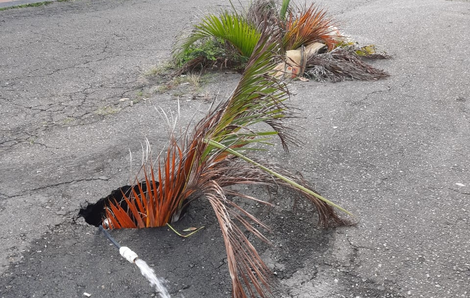 Desperdicio de agua potable en Piedra Pintada por colapso de la red de acueducto