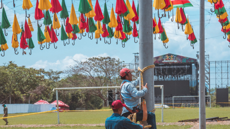 Así avanza el montaje del Jamming Festival 2022 que se realizará este fin de semana festivo Así avanza el montaje del Jamming Festival 2022 que se realizará este fin de semana festivo