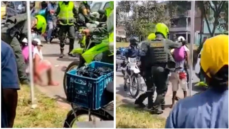 Ciudadanos le cortan la mano a un presunto ladrón de bicicletas en Cali