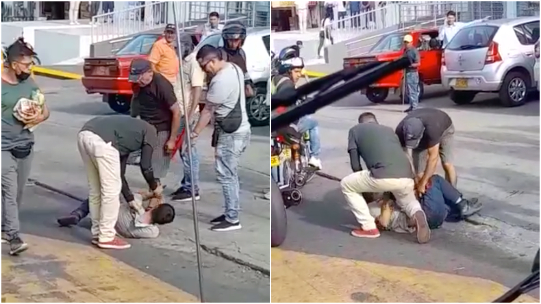 Comunidad retuvo, golpeó y desnudó a presunto ladrón en plena carrera Quinta de Ibagué Comunidad retuvo, golpeó y desnudó a presunto ladrón en plena carrera Quinta de Ibagué