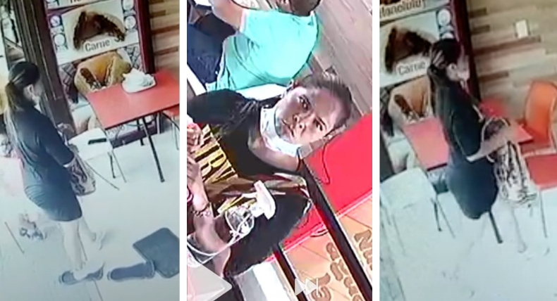 Se apoderó de un celular sin darse cuenta que quedó identificada en una cámara de seguridad Se apoderó de un celular sin darse cuenta que quedó identificada en una cámara de seguridad