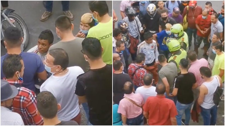 Ciudadanos golpearon a presuntos ladrones que hurtaron un celular en el centro de Ibagué Ciudadanos golpearon a presuntos ladrones que hurtaron un celular en el centro de Ibagué