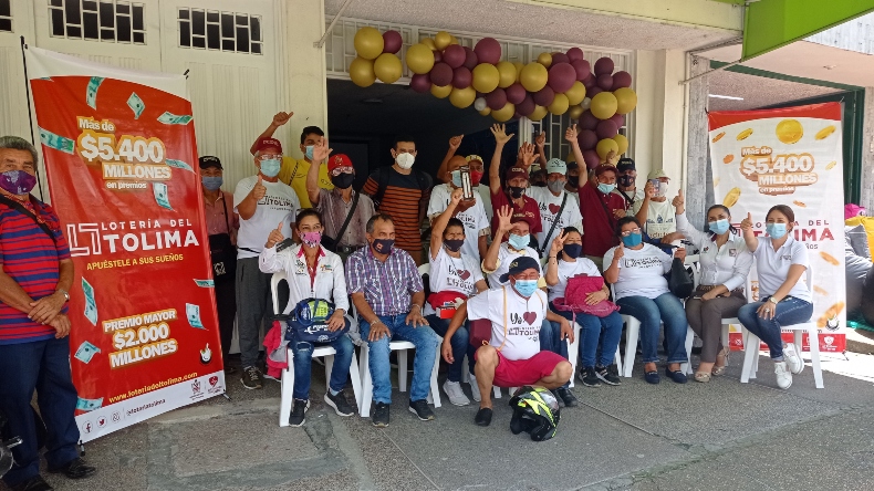 Ventas de la Lotería del Tolima ya superan el 100% de lo que se esperaba para el 2021 Ventas de la Lotería del Tolima ya superan el 100% de lo que se esperaba para el 2021
