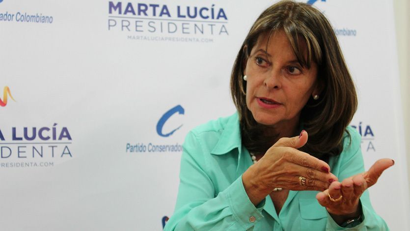 Marta Lucía Ramírez no está de acuerdo con fallo de la Corte que legitima proceso de paz Marta Lucía Ramírez no está de acuerdo con fallo de la Corte que legitima proceso de paz