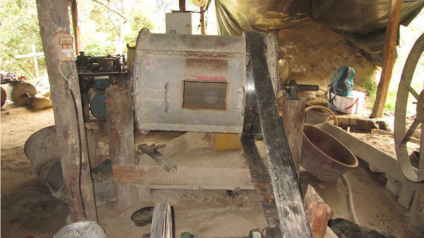 Desmantelan mina ilegal en las afueras de Ibagué Desmantelan mina ilegal en las afueras de Ibagué