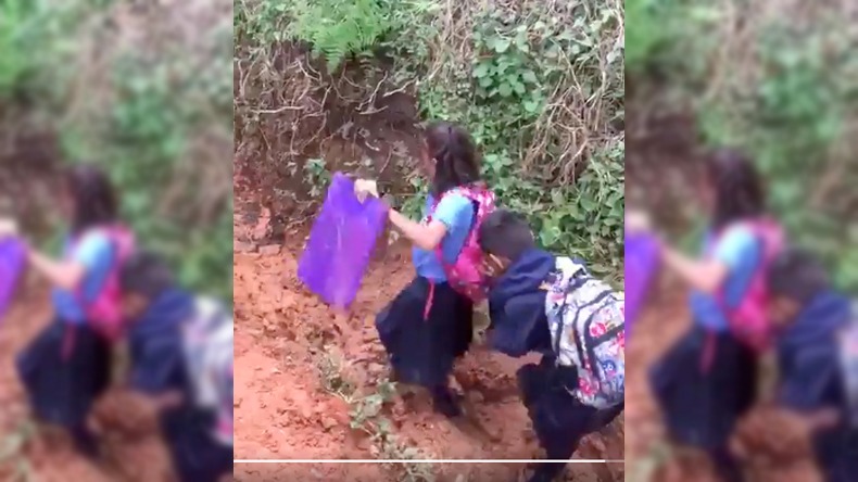 El angustioso camino que deben transitar los estudiantes de una vereda en el Tolima El angustioso camino que deben transitar los estudiantes de una vereda en el Tolima