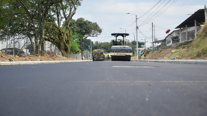 Así avanza la pavimentación de la calle 103 de Ibagué Así avanza la pavimentación de la calle 103 de Ibagué