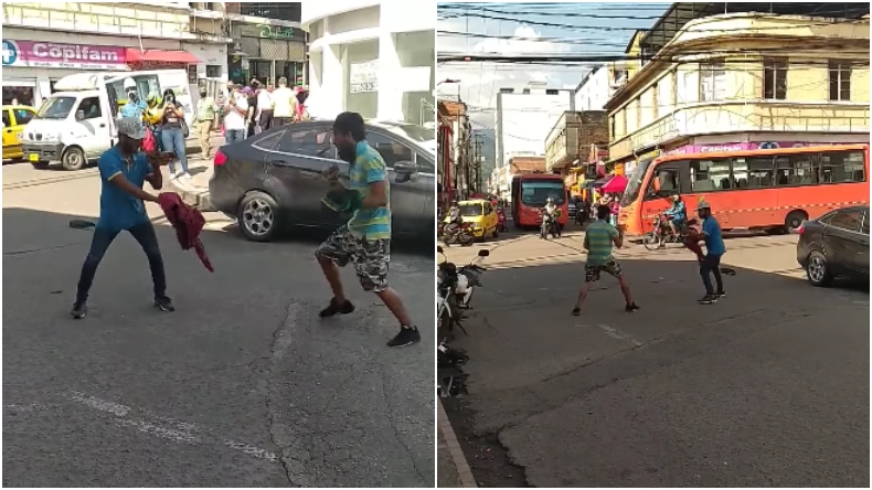 Dos hombres se enfrentaron en una riña en pleno centro de Ibagué Dos hombres se enfrentaron en una riña en pleno centro de Ibagué