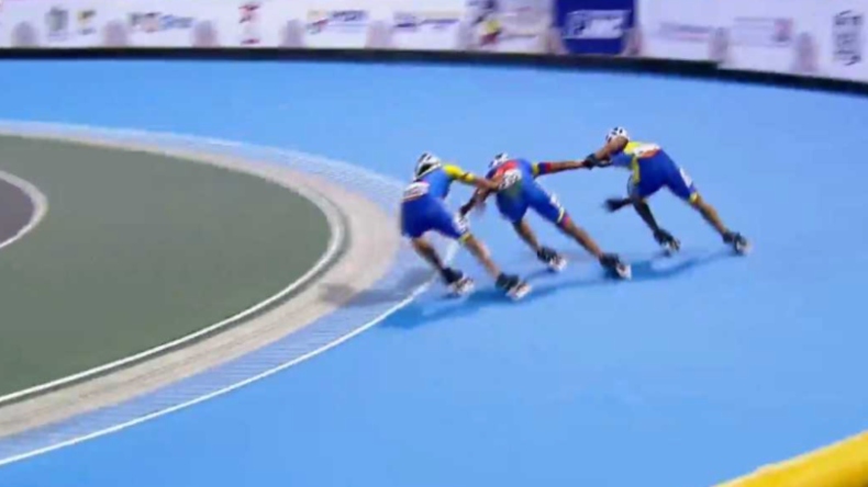 Patinador colombiano fue descalificado por provocar la caída de un rival en el Mundial de Ibagué Patinador colombiano fue descalificado por provocar la caída de un rival en el Mundial de Ibagué