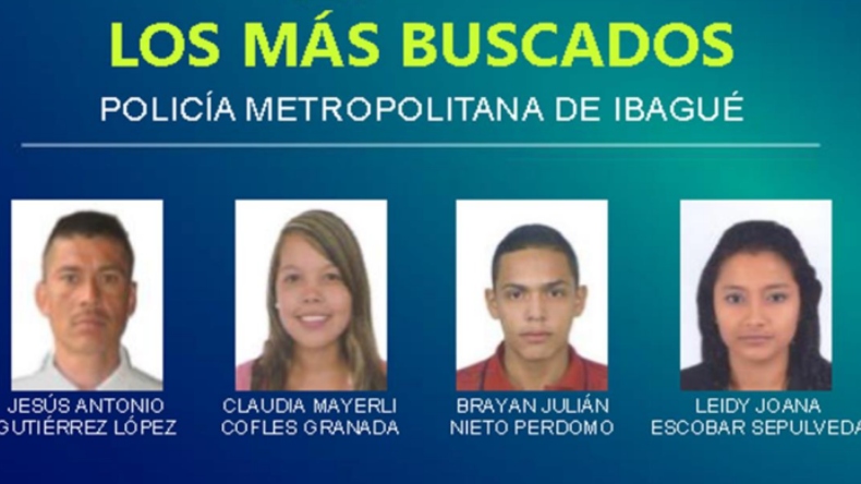 Por hurto, homicidio y tráfico de estupefacientes, estos son los más buscados de Ibagué Por hurto, homicidio y tráfico de estupefacientes, estos son los más buscados de Ibagué